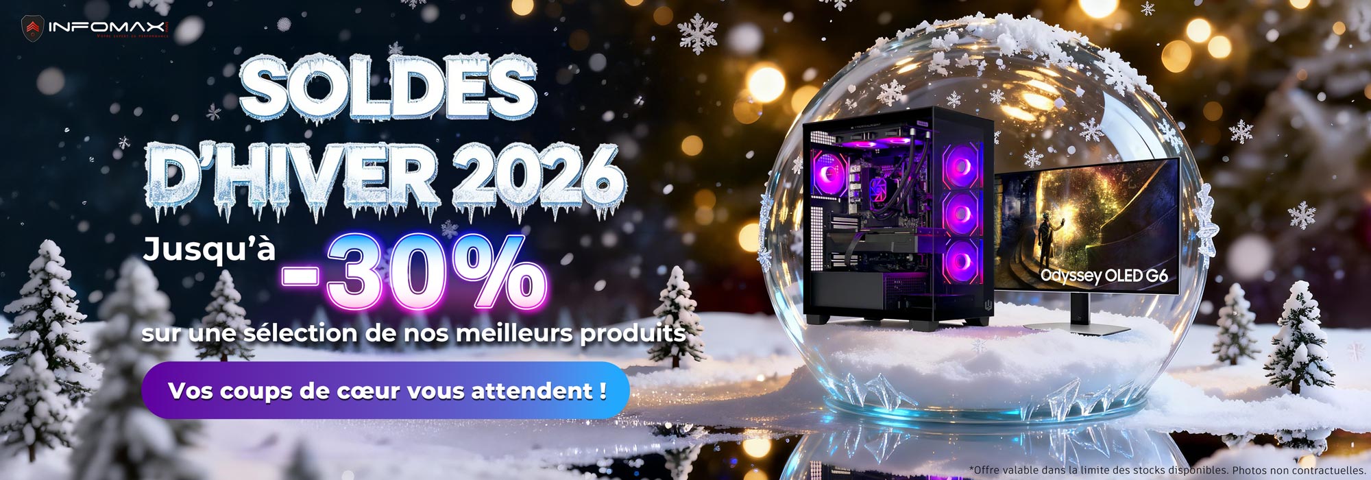 Bannière Soldes d'Hiver